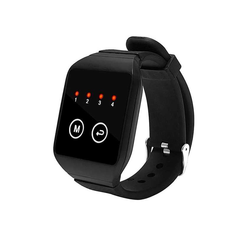 AB15-1 To 4 Wireless Watch Receiver Waiter Call Restaurant Pager For Home Dentist Clinic Office Conference Call