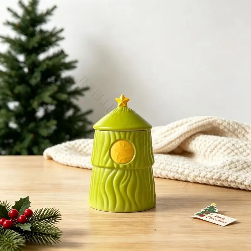R7UF Silicone Lidded Jar Mold for Resin Holders and Holiday Display