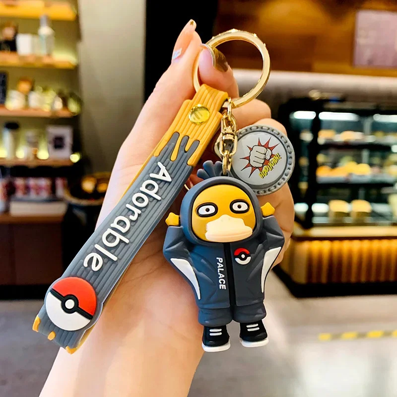 Pokemon Keychain for Boys Girls Anime Figures Pikachu Cartoon Key Chain Fashion Bag Keyring Pendant Accessories Toy Kids Gifts