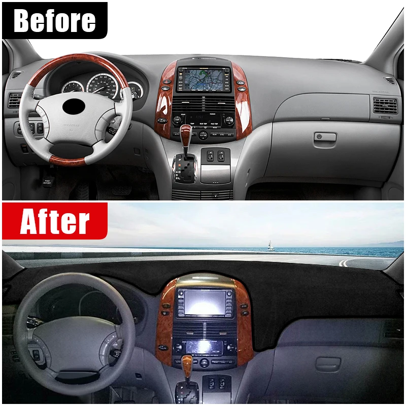 For Toyota Sienna XL20 2004 2005 2006 2007 2008 2009 2010 Car Dashboard Instrument Panel Cover Avoid Light Pad Sun Shade Carpets