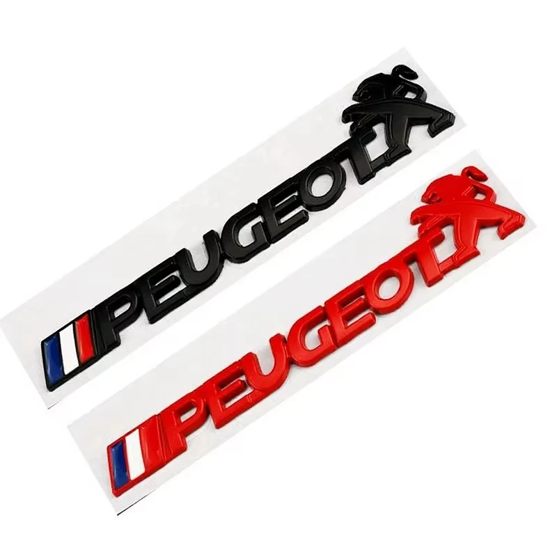 Car Emblem Sticker Accessories  for Peugeot 108 206 207 208 301 307 308 406 407 408 508 607 2008 3008 4008 5008 GT RCZ Rifter