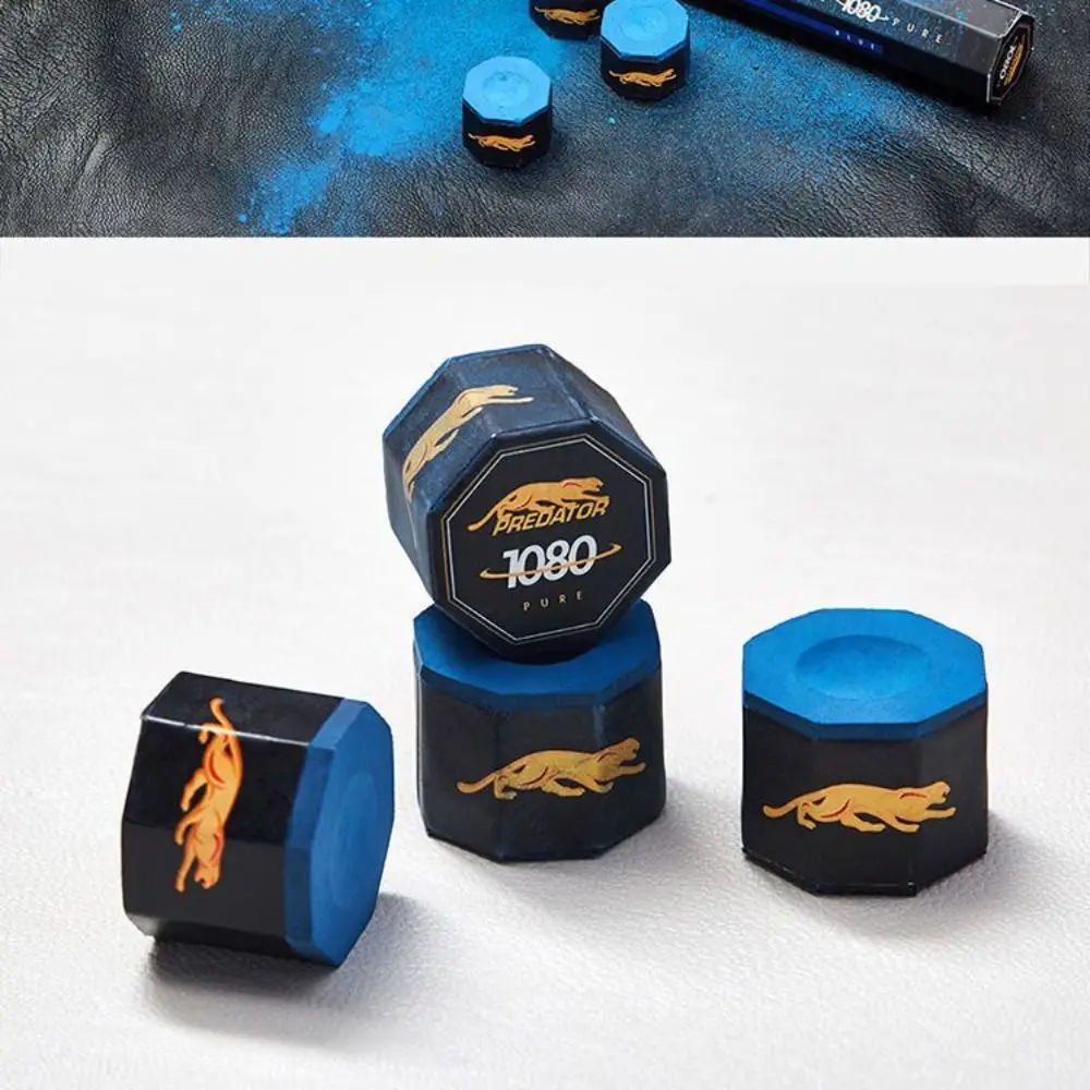 Good Friction Billiards Chalk Strong Viscosity Wear-resistant Billiards Accessories Octagon Blue Table Tennis Supplies