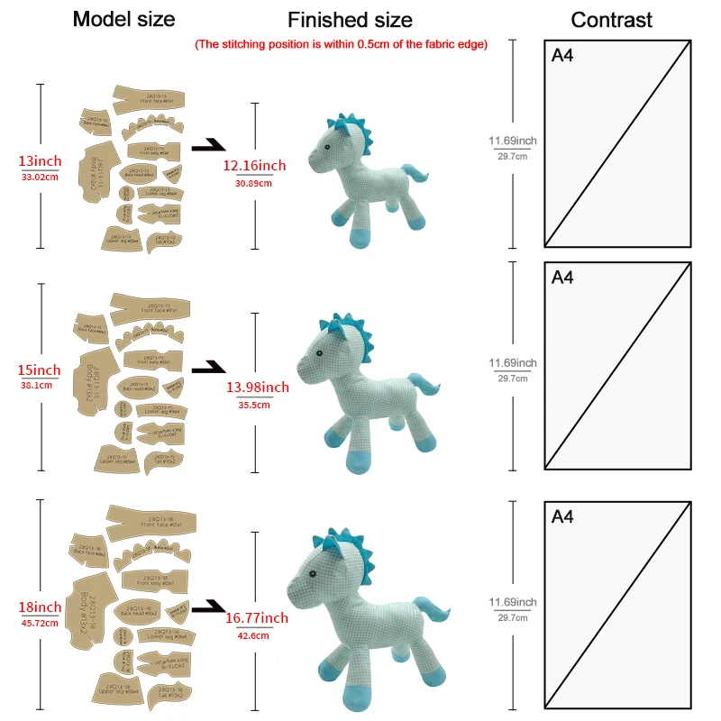YOMDID 13pcs Horse Making Kraft Stencils DIY Quilting Templates Horse Handmade Sewing Tool Stencil Handmade Decorations Gifts