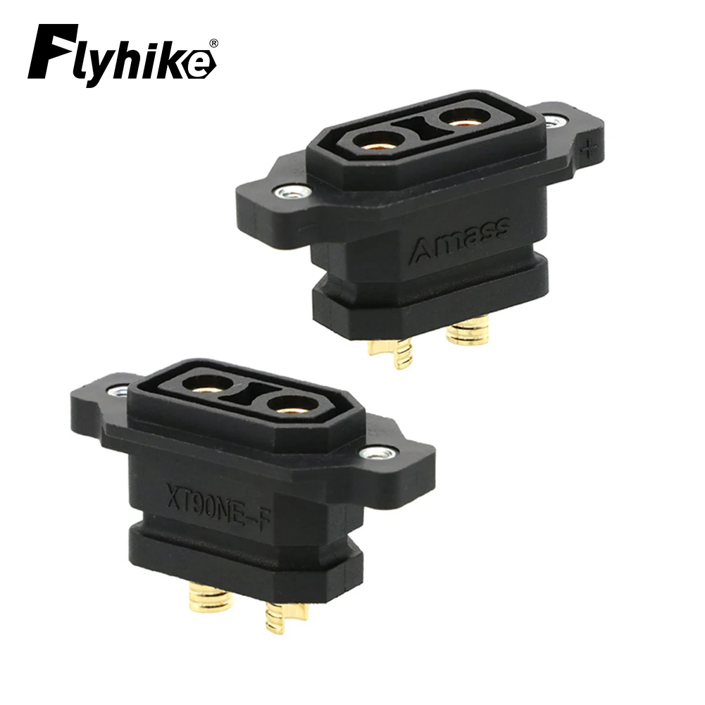 

2 / 5pcs Amass XT90NE-F Battery Connector XT90E Female Plug Gold-plated XT90 Connector Yellow / Black Plug Connector