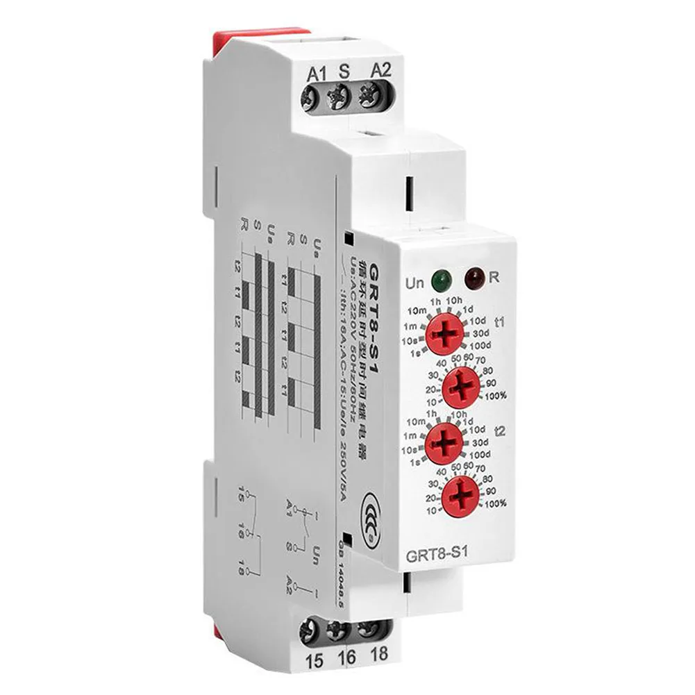 GRT8S1 Reliable For Cycle Timer Relay at AC Voltage of 220V Perfectly Suited for Diverse Operational Requirements