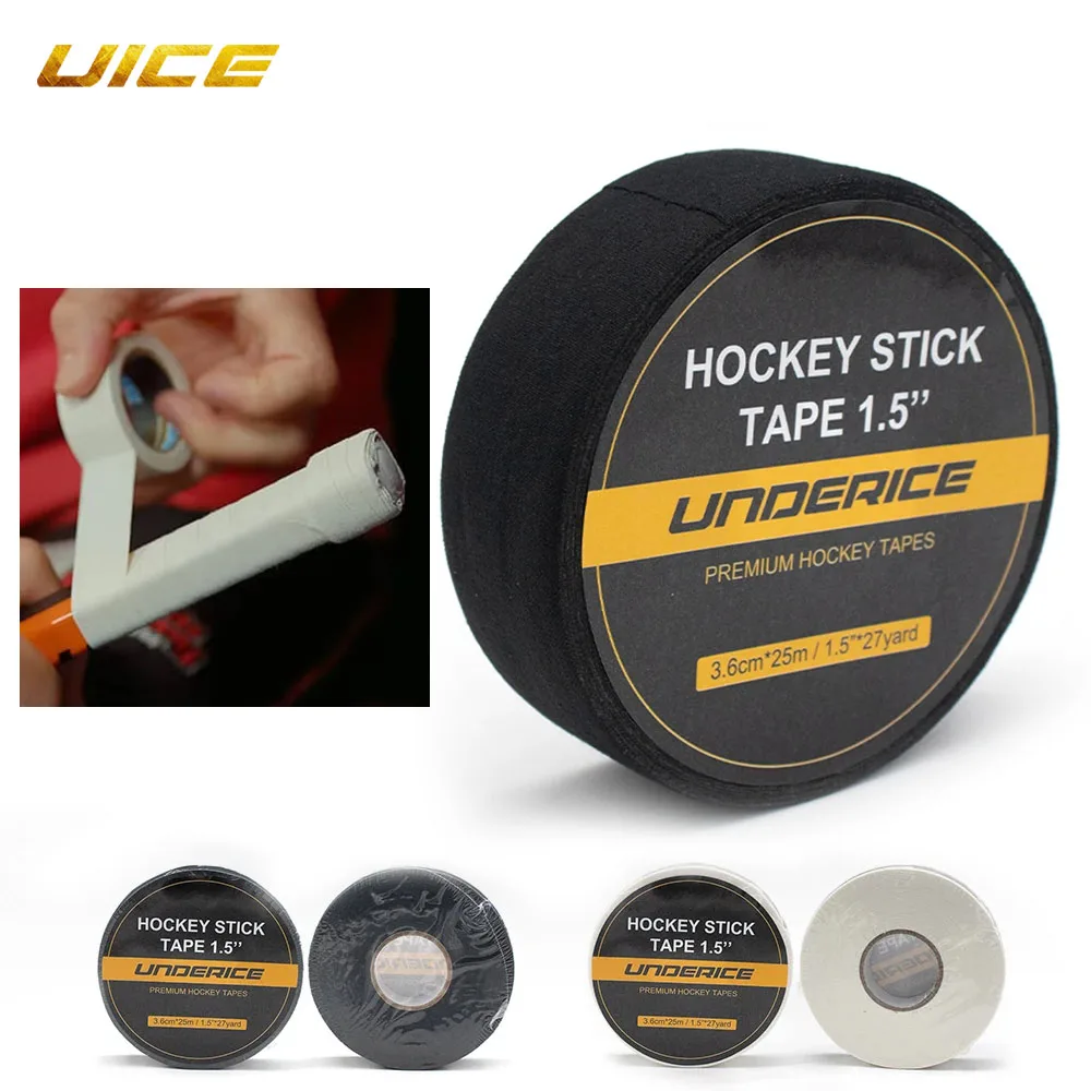 Cinta de Hockey sobre Hielo de 3.6 cm, Rollo de Cinta de Tela de 1.5 Pulgadas, Cinta de Agarre Duradera para Hockey, Cinta Adhesiva Fuerte Multiusos, Accesorios Deportivos para Hockey