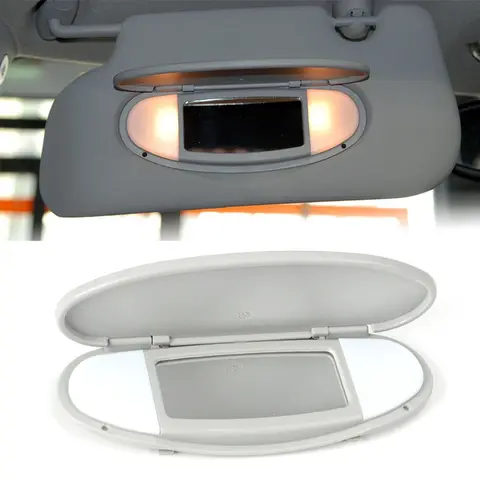Car Front Makeup Mirror Sun Visor Replacement Car Makeup Mirror Sun-Shading Visor for BMW Mini R55 R56 R60 2007-2014