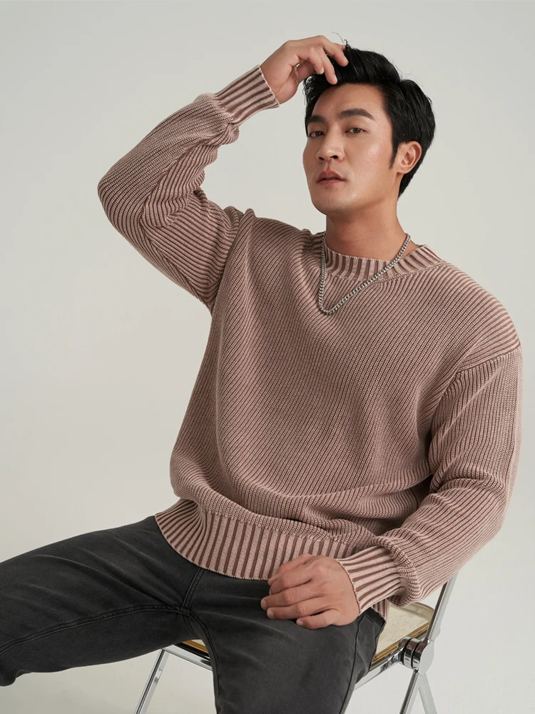 

Свободный крой круглый свитер Ne Thiened, мужской брендовый базовый слой Fitn Faion, осень-зима, Новое поступление, молодежный свитер Vitali Sle