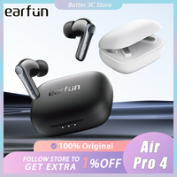 EarFun Air Pro 4 Wireless Earphone Active Noise Reduction HI-FI Bluetooth 5.4 Earphone E-sports IPX5 Earbud Gamer Accessories