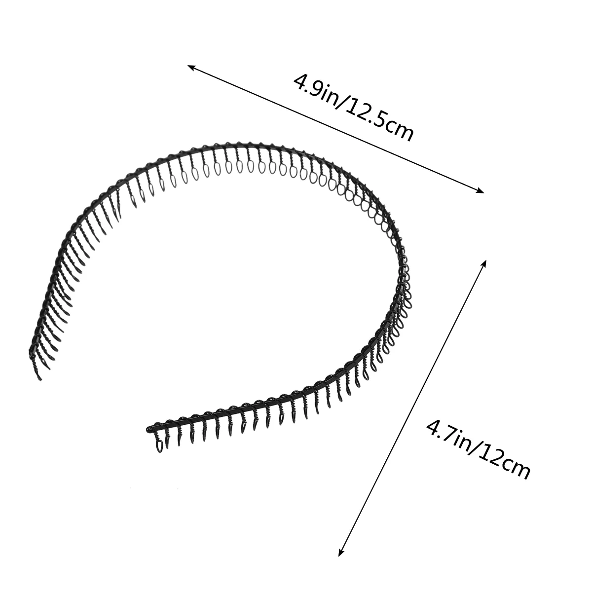 Bandes de sauna athlétiques pour femmes et hommes, boucle de cheveux, peigne à dents en métal, course à pied