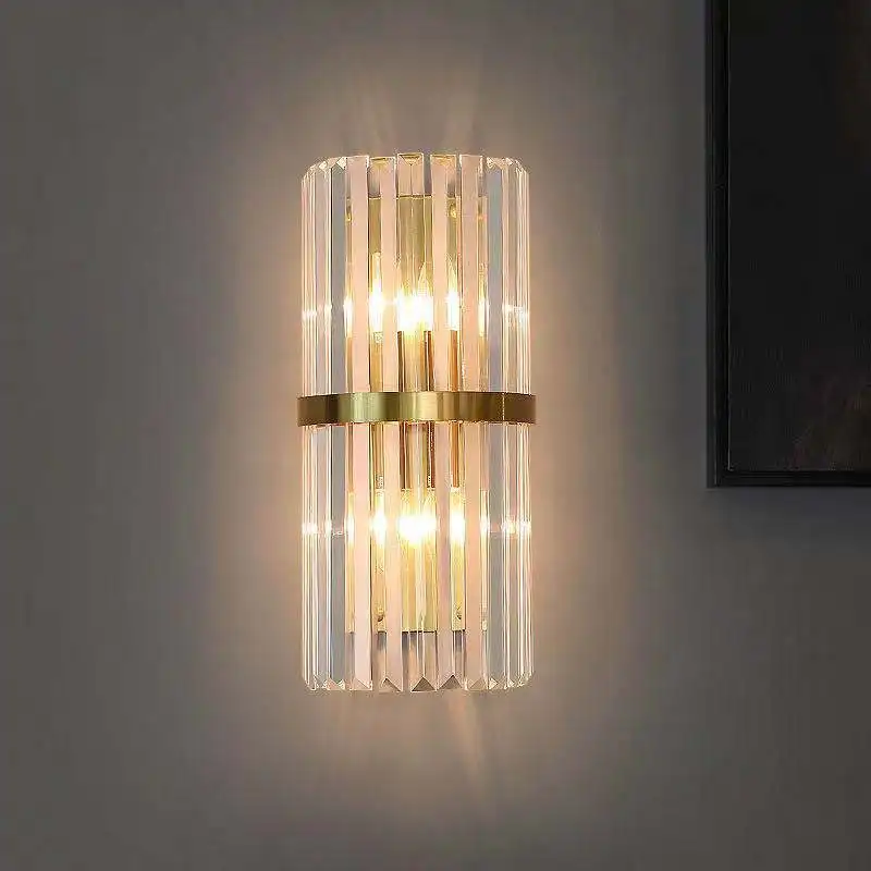 Modern Wall Lamp Led Crystal Wall Lamps for Living Room Bedroom Corridor Nordic Loft Decor Sconce Bedside Wall Light Fixtures