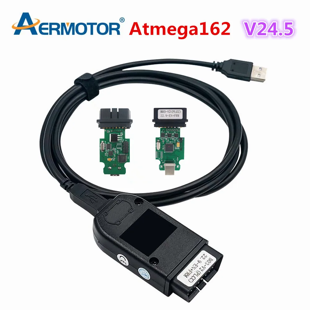 Hot V24.5/V23.11 For VAG HEX V2 OBD2 USB Interface V22.10 FOR VW AUDI Skoda Seat For VAG HEX V2 Atmega162 Chipset From 1996-2023