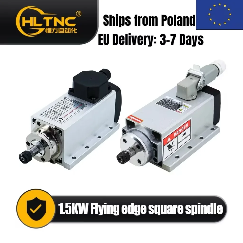 Heißer Verkauf 1,5 kW 2,2 kW CNC Spindelmotor 220 V ER20 Spindel 0,9 Nm 24000 U/min + 13 Stück ER20 Spannzange