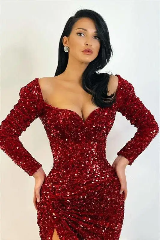 Costomized Women's Formal Sequined Evening Gowns Long Party Dress Birthday Dresses for Woman Mermaid Prom Dresses 2026 New