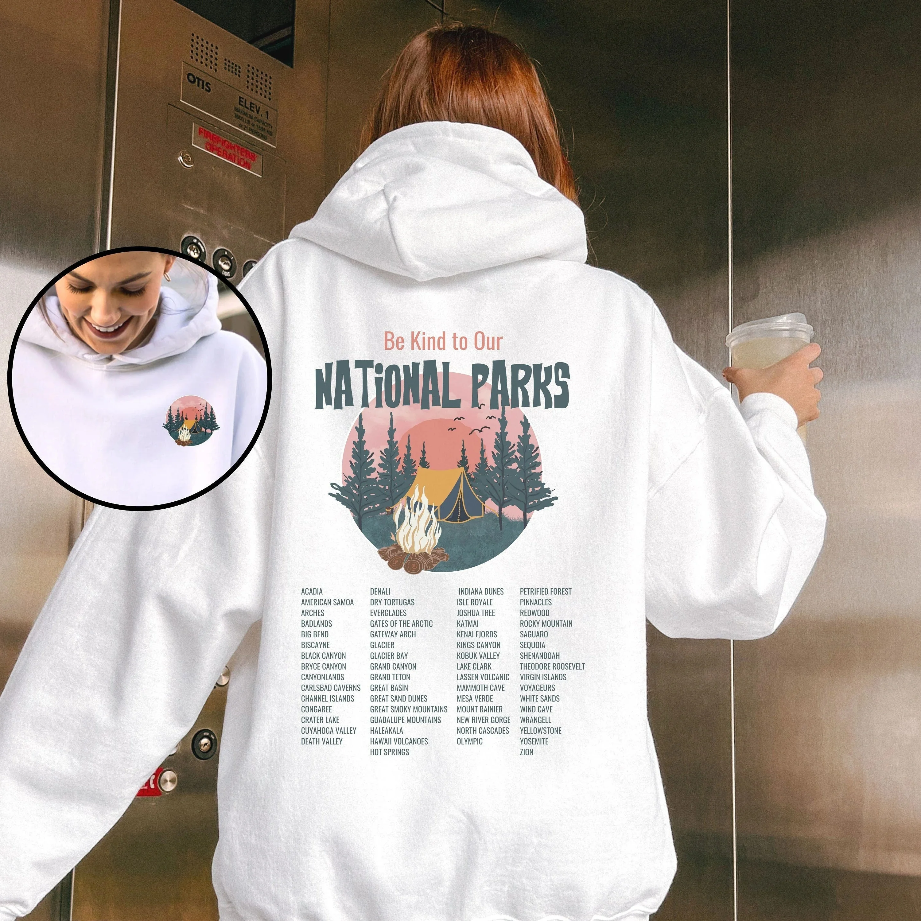 

National Park Hoodie Men's and Women's Long Sleeve Sweatshirt Pullover Y2k Top Fashion Casual Autumn and Winter Clothing Hoodies