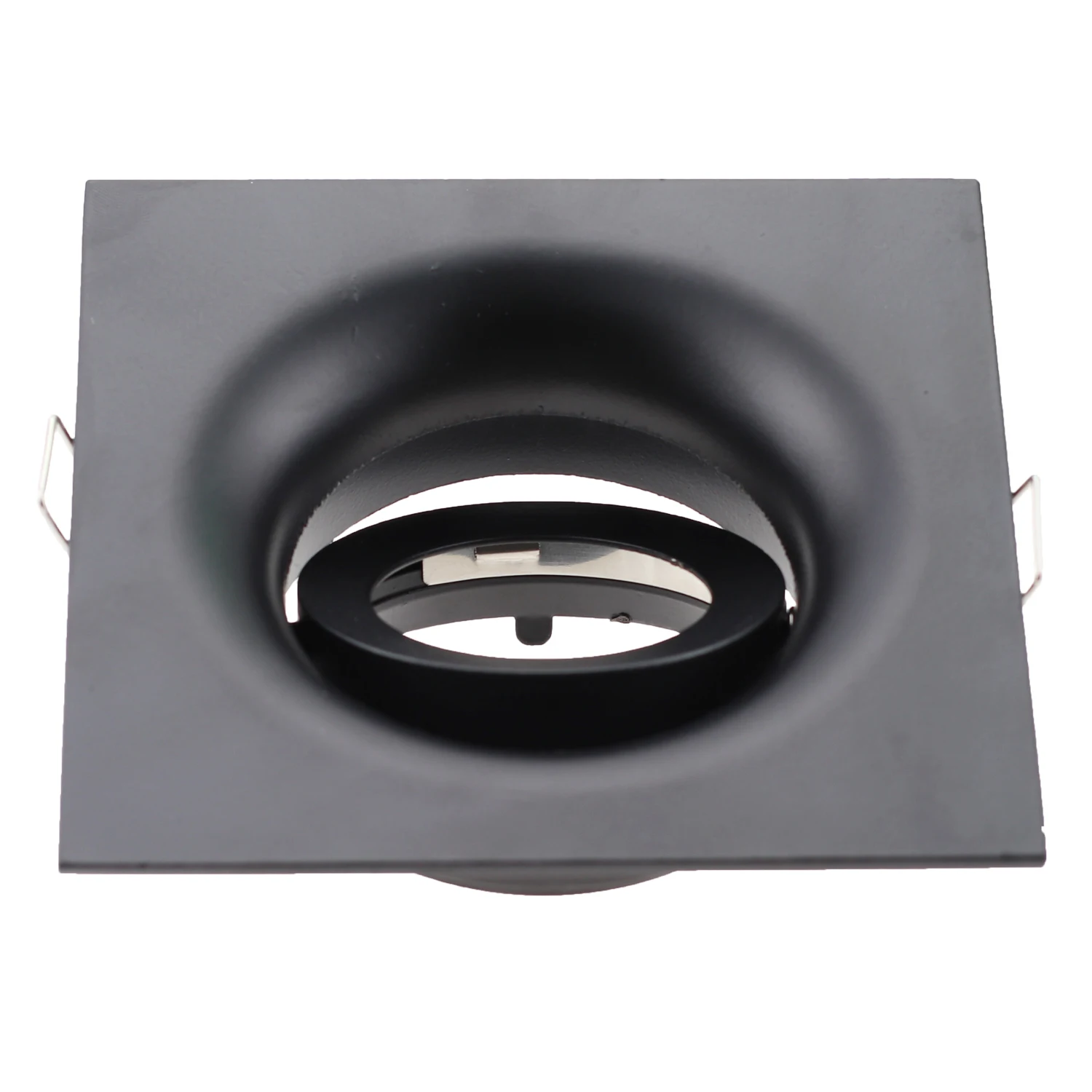 

Round Square Recessed Downlight Black White GU10 MR16 Spotlight Bulb Socket Mounting Ceiling Spot Lights Lamp Frame Lamp Holder