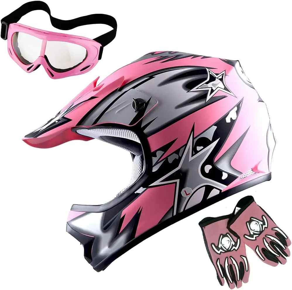 Youth Kids Motocross Helmet BMX MX ATV Dirt Bike Helmet Star Shark: HBOY