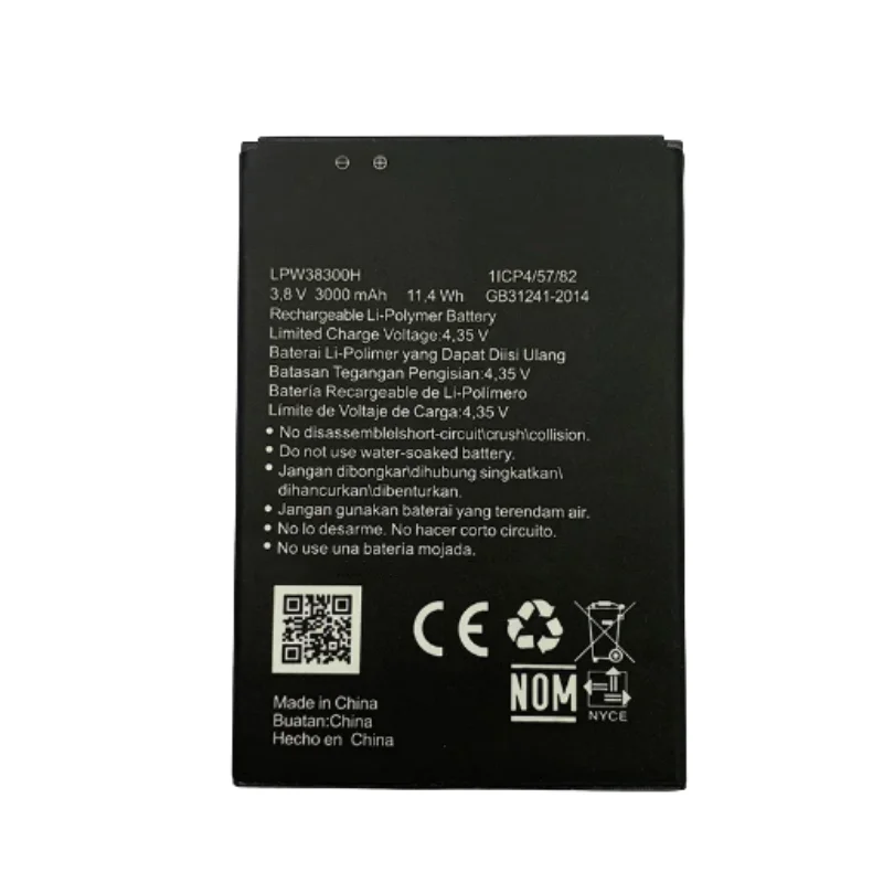 LPW38300H High Quality Phone Battery 3.8V 11.4Wh 3000mAh For Hisense H30 Lite E40 Lite E Max Brand New Replacement Battery