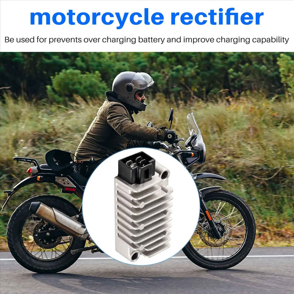 Super Sale Aluminum Motorcycle Voltage Regulator Rectifier for Yamaha TT250 TT225 SRX600 TDM850 TW200 FZR400 FZR600