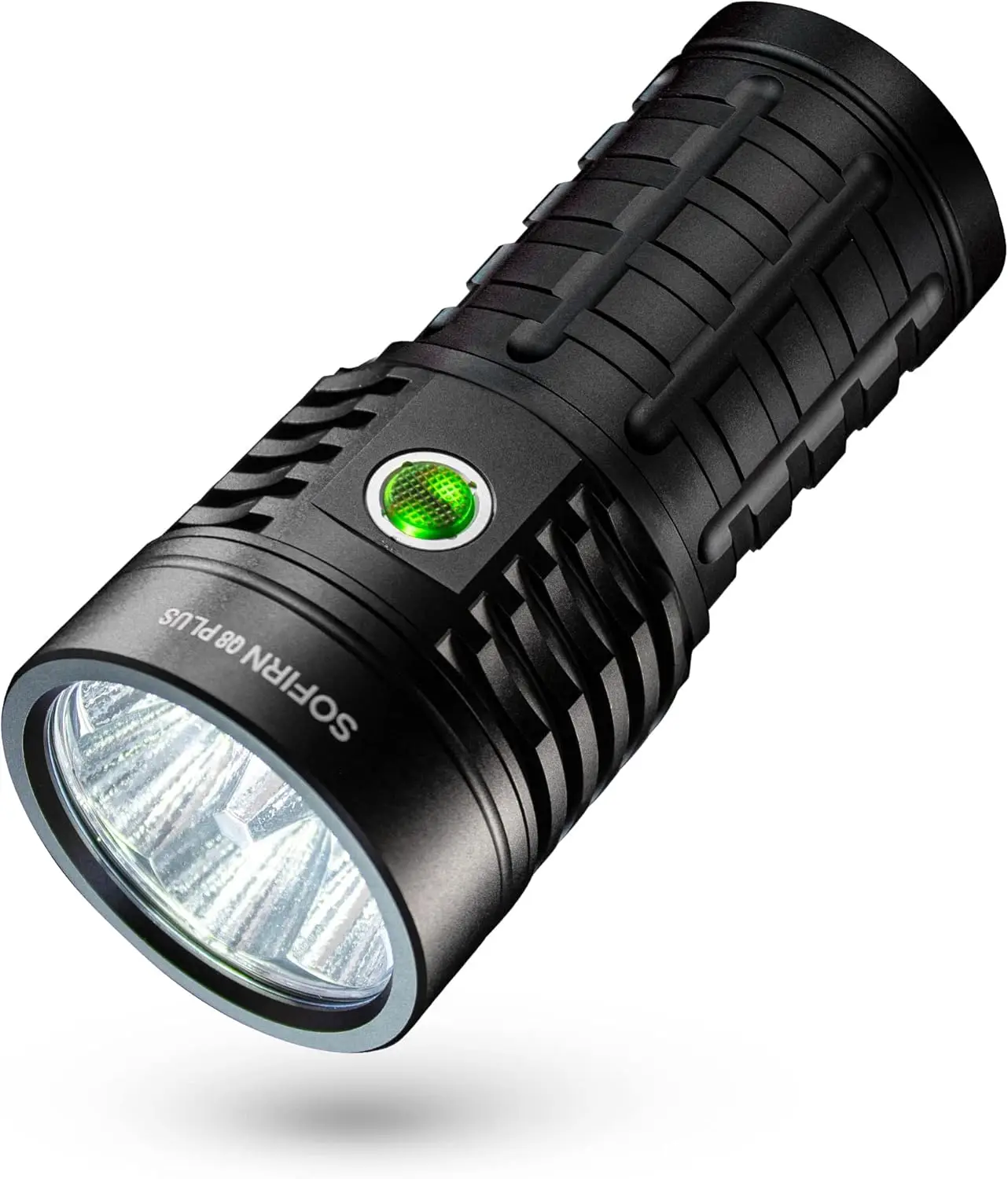 

Super Bright 16000 Lumens Rechargeable Flashlight with 6 LEDs, Anduril 2 UI for Camping, Survival, Emergency