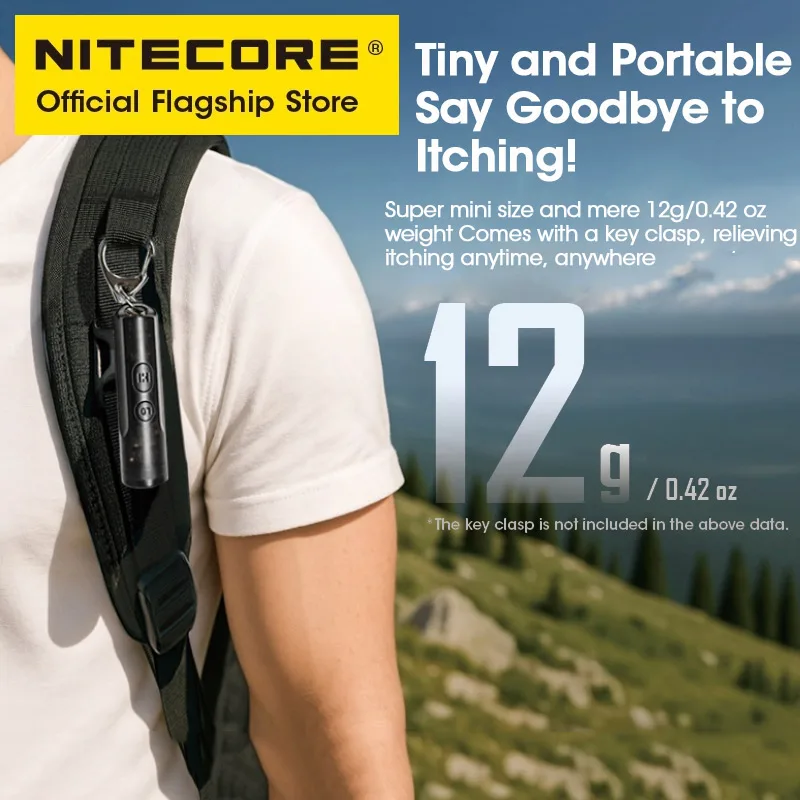 NITECORE guérisseur de morsure 10 soulagement instantané Portable des piqûres de moustique démangeaisons 12g USB-C pour Camping Trekking marche dans le chien maison