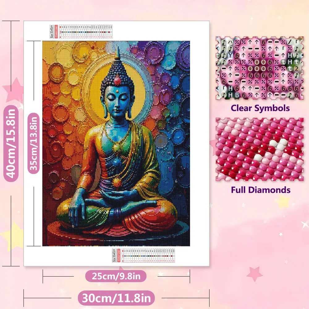 EverShine 5D DIY Diamond Painting Buddha Statue Diamond Embroidery Portrait Religion New Collection 2026 Decorative Paintings