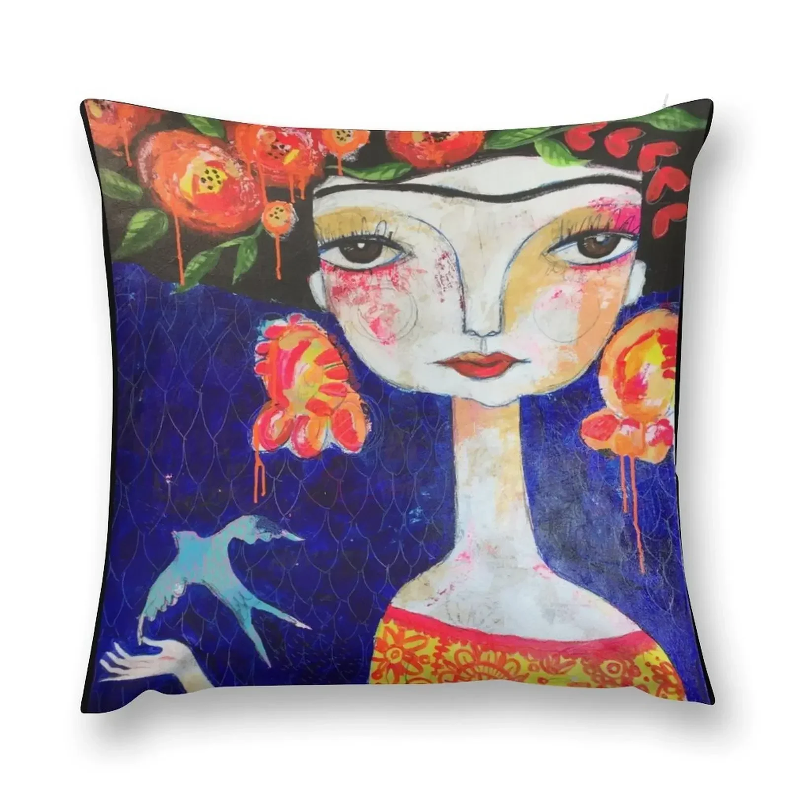 Tan Extra?a como tú No.2 (I'm just as strange as you) Throw Pillow Custom Cushion Photo Room decorating items pillow