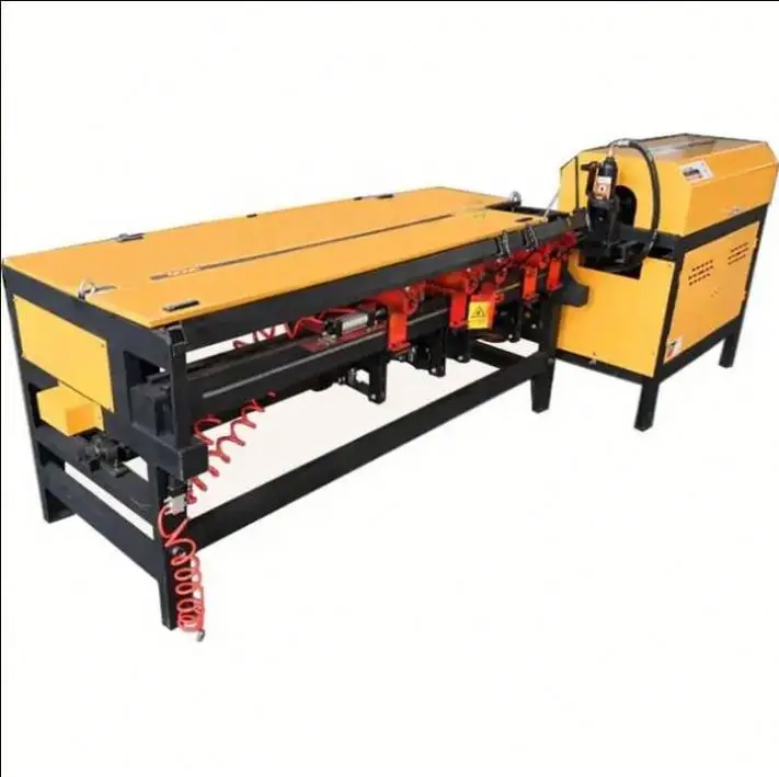 Automatic numerical control double line stainless steel bar straightening and bending machine