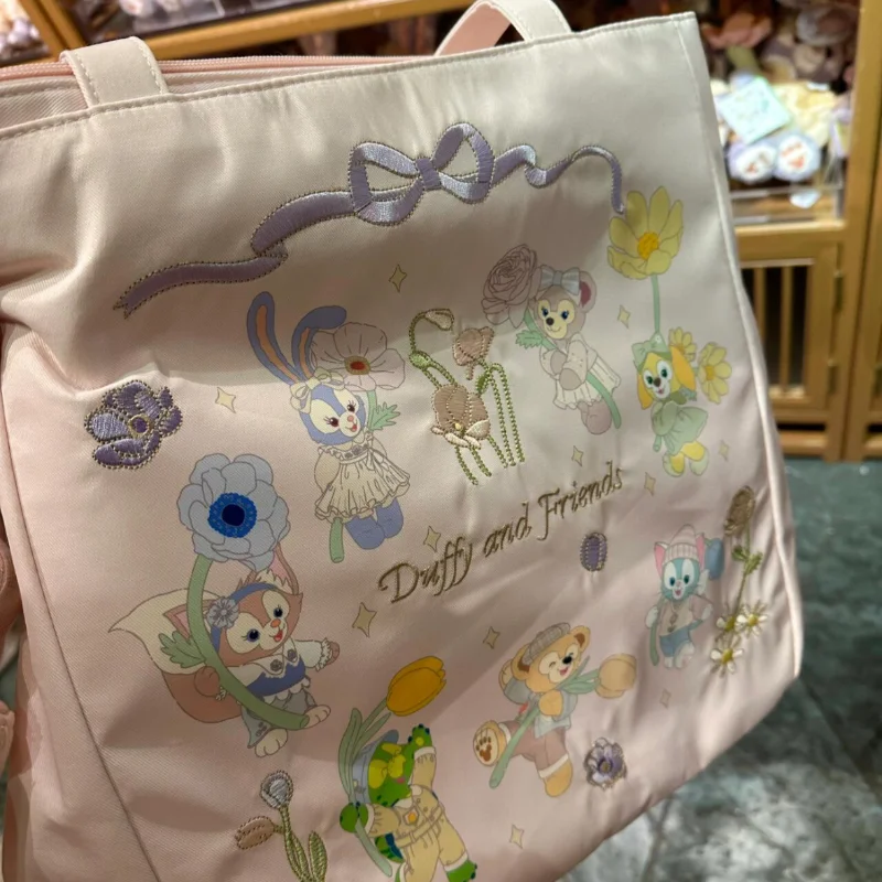 2024 Disney Spring Limited Edition Duff And Friends Pink Handbags Linabell Stellalou Keqi An Tote Bag Shoulder Bag Portable Gift