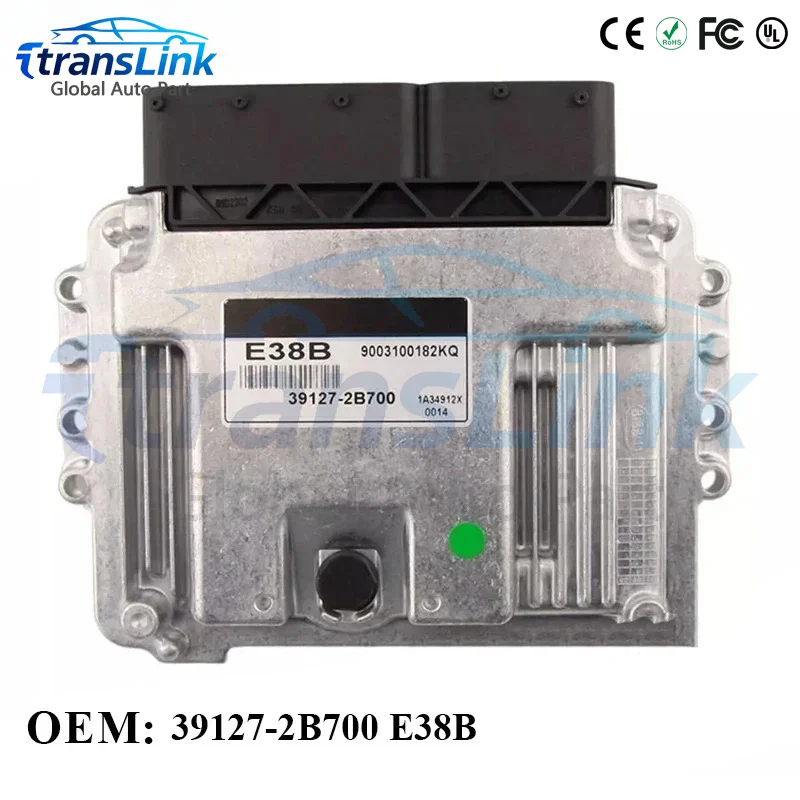 39127-2B700 New E38B ECU 39128-2B700 Control Unit Module Fits for Hyundai Accent 2010-2014 ECM Computer Board MEG17.9.12