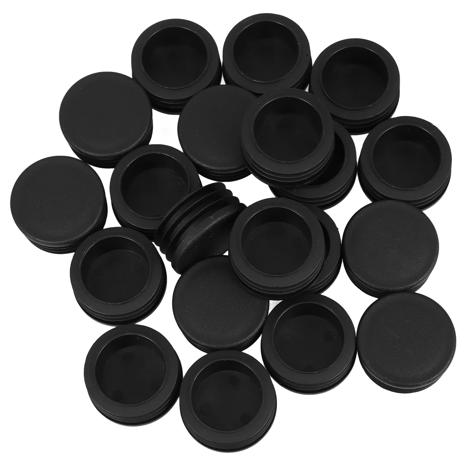 

20Pcs Round Tubing Plug Cap Plastic Hole Plugs for Chairs Tables Fences Outdoor Furniture Metal Tubes Anti-Slip Secure Fit
