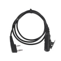 Wear Resistant Phone Earpiece Transfer Cable TCK01 2Pin to 3.5mm Female for Retevis RT21 RT22 Durable