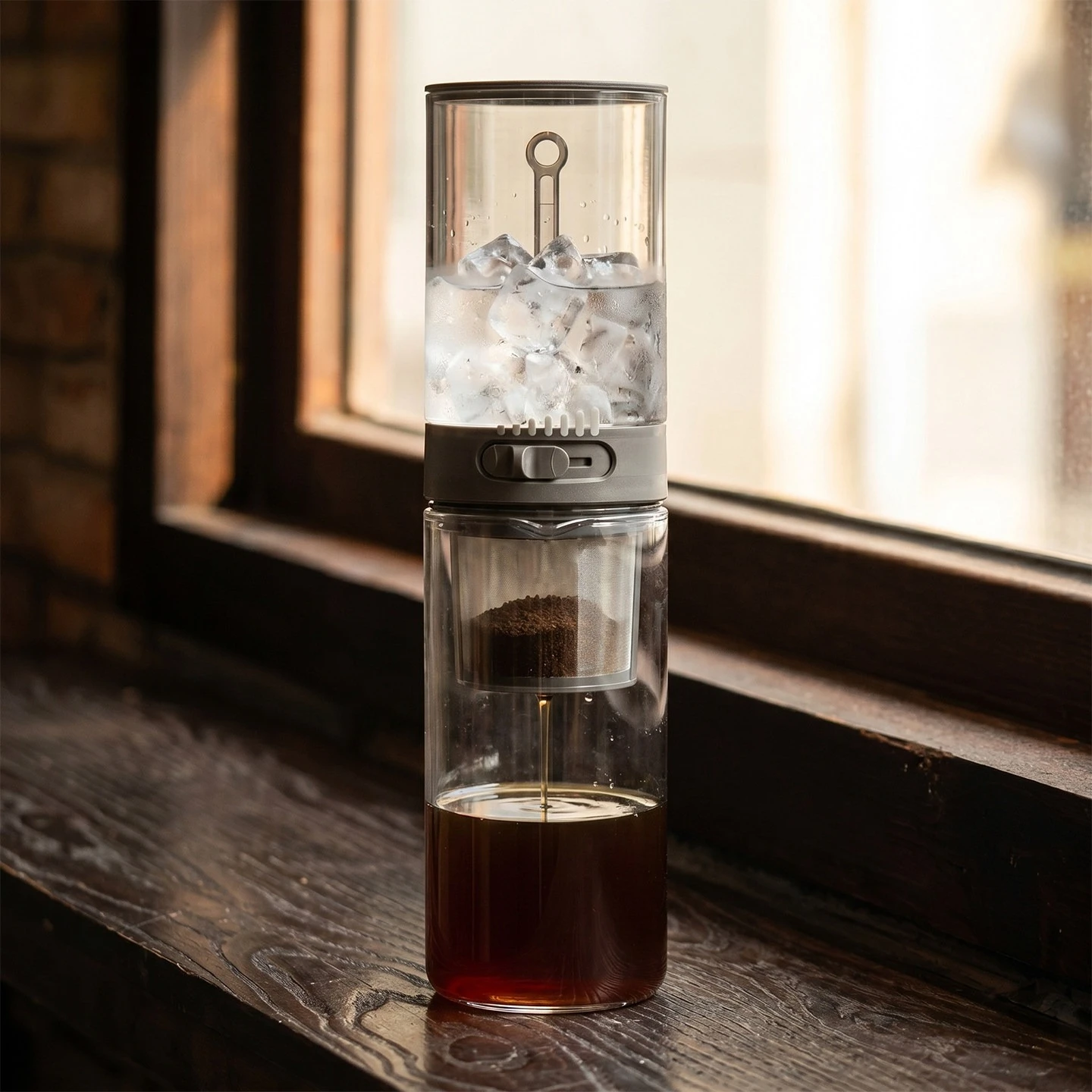 Ice Drip Coffee Maker Drip Cold Brew Pot Portable Hand Brew Coffee Tool for Home Use