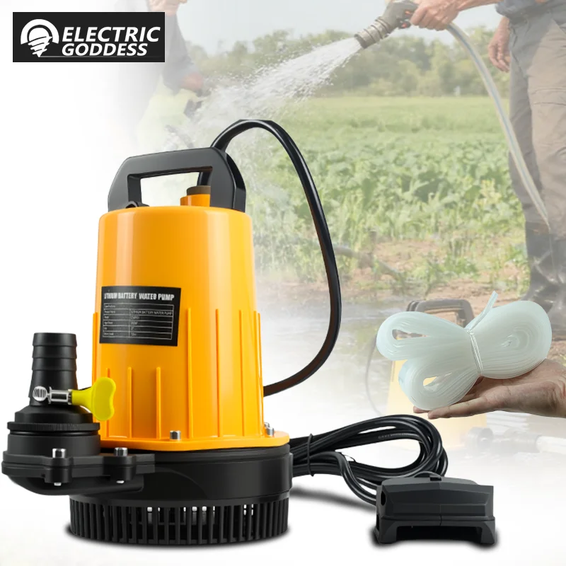 

Portable Submersible Water Pump Bilge Pump Cordless Household Pumping Circulation Electric Pump for Dewalt 20v Battery Pin