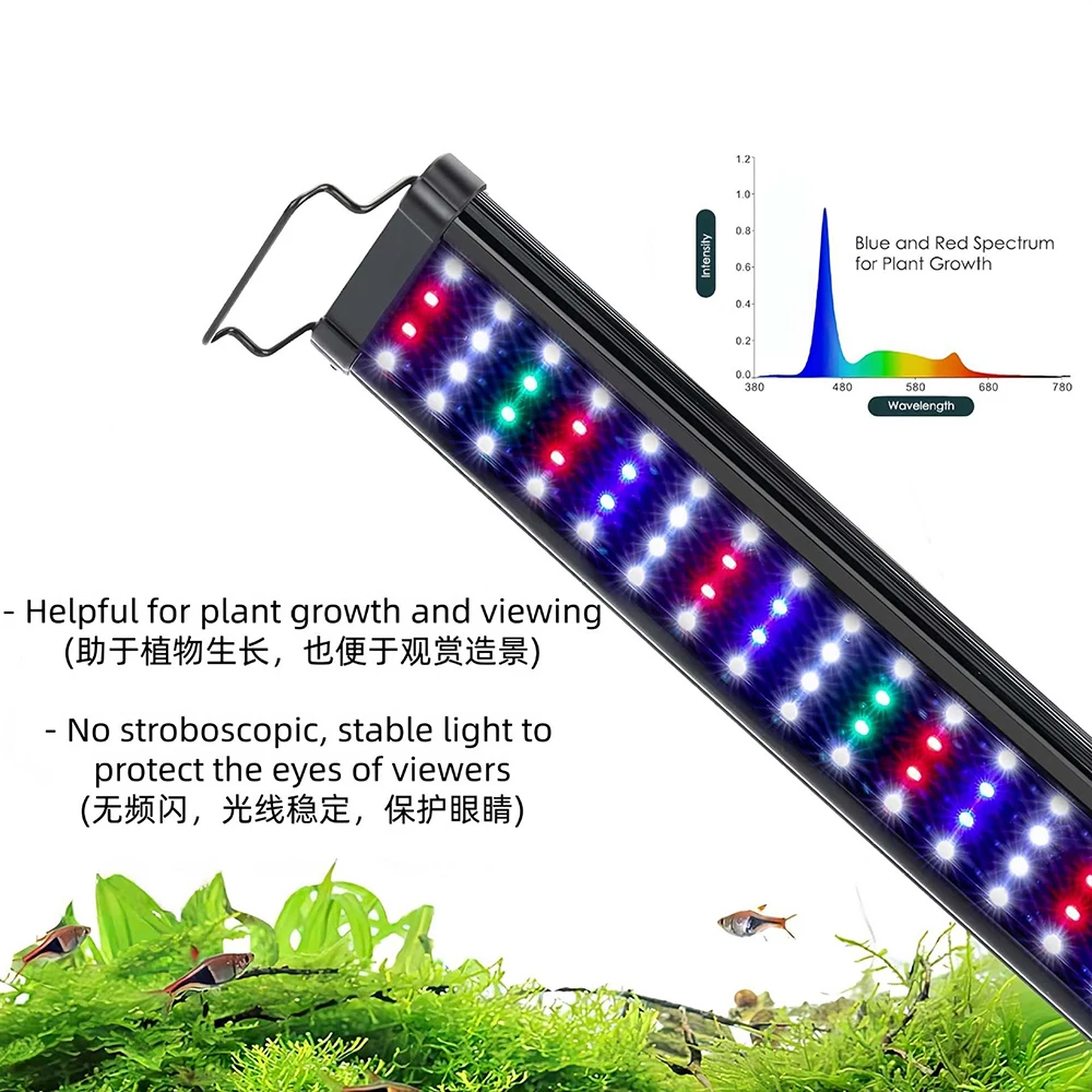 Lámpara LED de espectro comple - Aquarium Fish Elevator reseña y precio