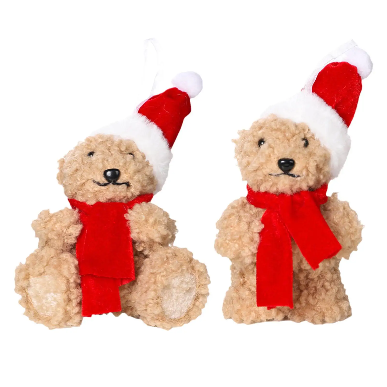 Holiday Bear Plush Toy with Hat for Kids Living Room And Bedroom