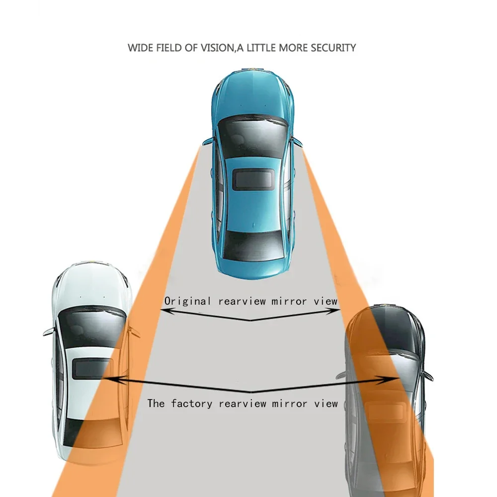 กระจกมองข้างรถยนต์ 2 ชิ้น แบบกลม 360 องศา มุมมองกว้าง กระจกนูน สำหรับรถยนต์ แก้ไขจุดบอดด้านข้าง กระจกมองหลังทรงกลมขนาดเล็ก