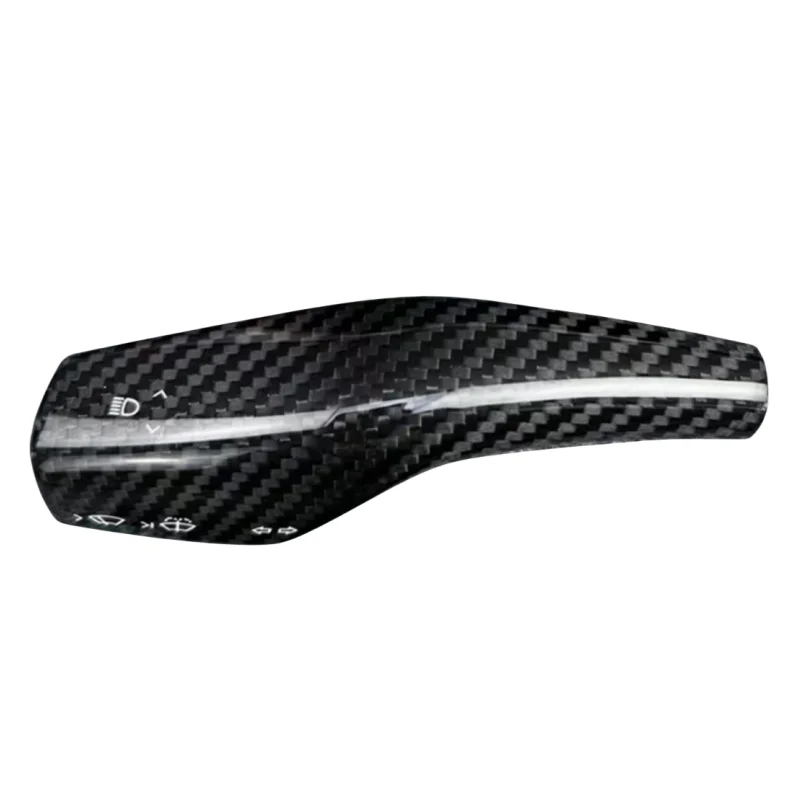 Gallop 2024 Dry Carbon Fiber Automotive Interior Shift Stalk Autoteile Zubehör Real Carbon Abdeckungen 2 Stück für Teslas Modell 3