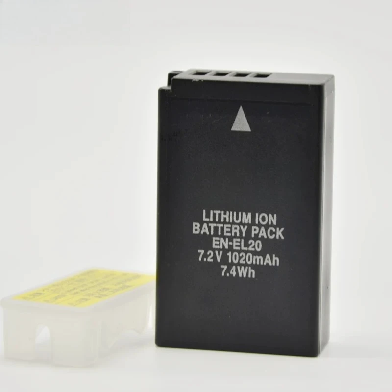 Suitable for Nikon EN-EL20a EL20 batteries, compatible with P1000, mirrorless cameras J1, J2, J3, S1 and Coolpix A
