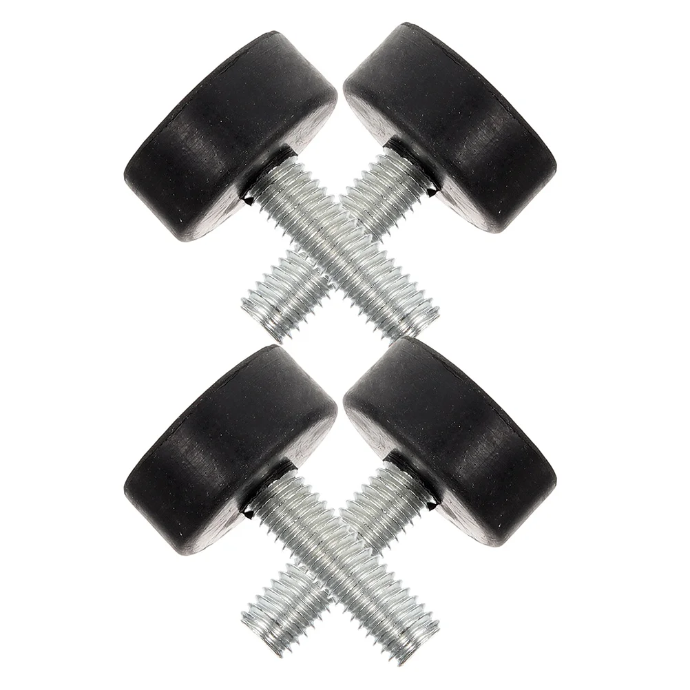 4 Pcs Table Legs Furniture Shims Floor Mat Shock Absorber 330X250X080CM Leveler Rubber Feet for Black Electronics