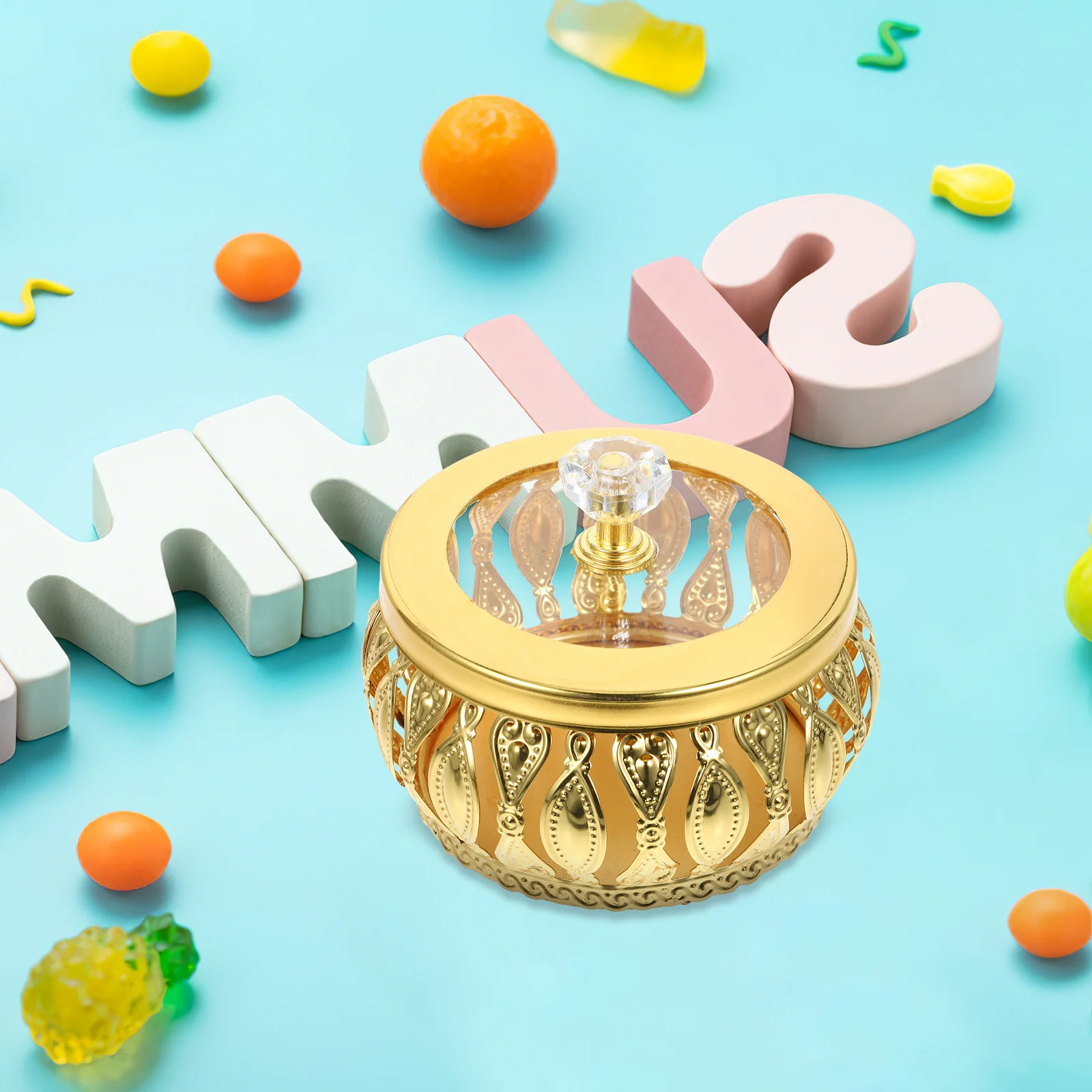 

Middle East Candy Box Reusable Metal Eid Sweets Container Lightweight Decorative Party Favor Treat Box Candy Boxes