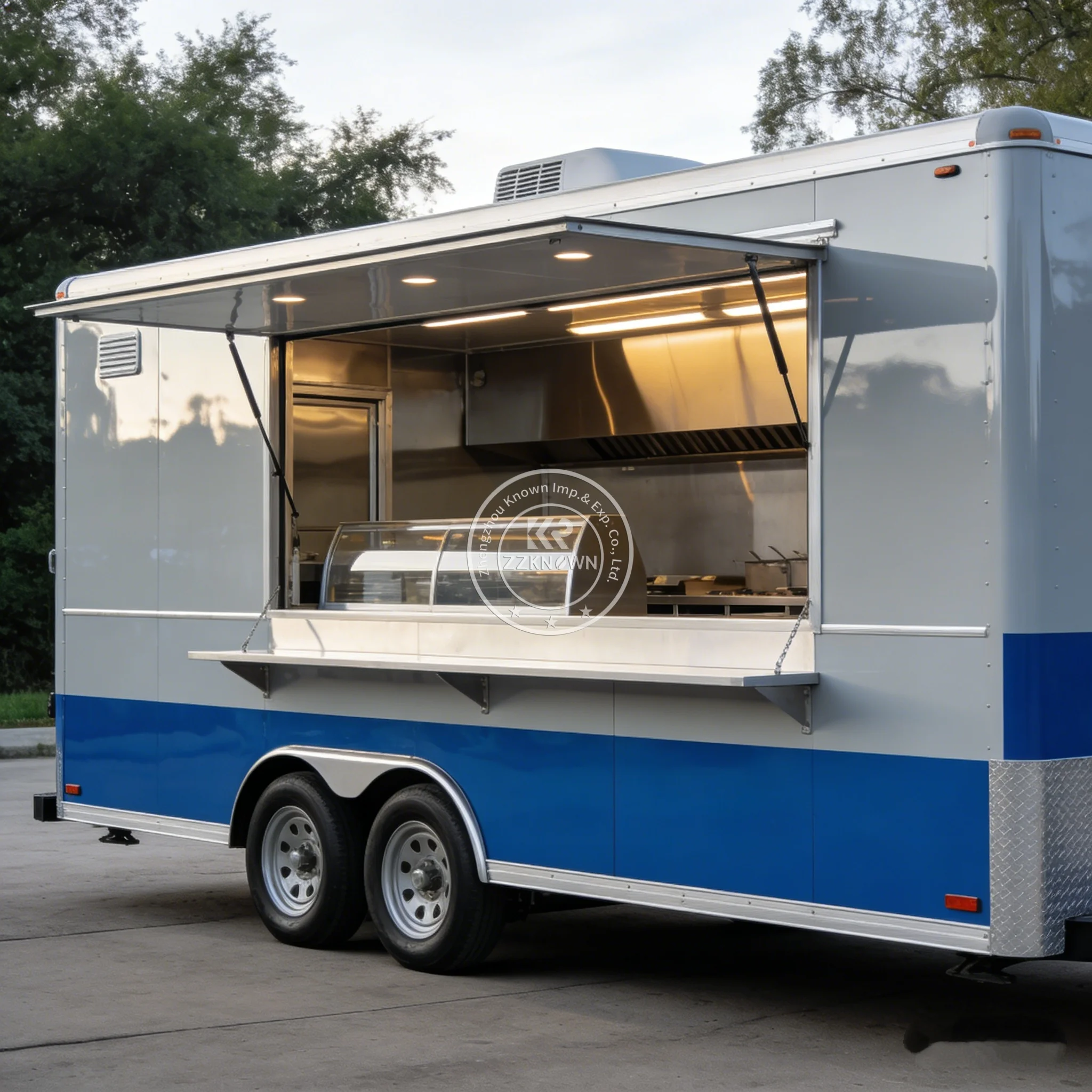 

Internal Equipment Customizable Catering Food Truck | Fully Equipped Taco Pizza Coffee Ice Cream BBQ Mobile Kitchen Trailer