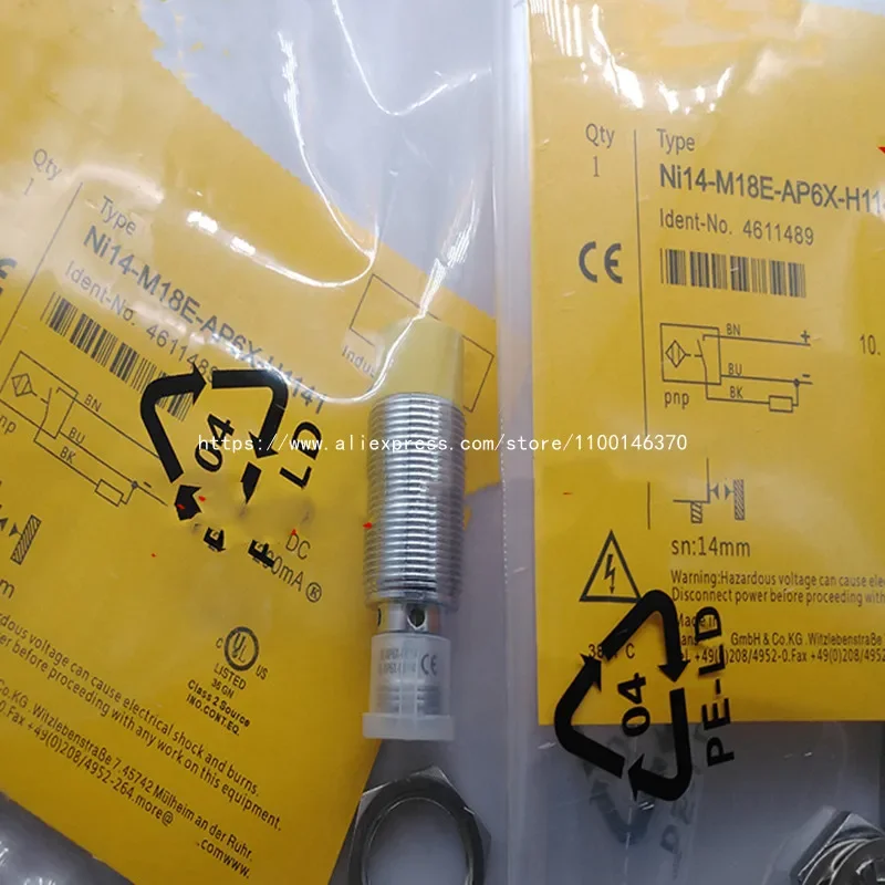 

3Pcs New High Quality Proximity Switch NI14-M18E-AN6X-H1141 NI14-M18E-AP6X-H1141