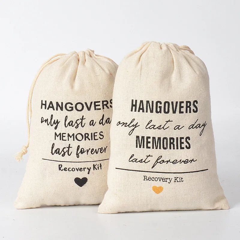 StoBag 50pcs Wholesale Hangover Drawstring Bags Cotton Bundle Pocket Gift Packaging Small Storage Pouches Wedding Birthday Party