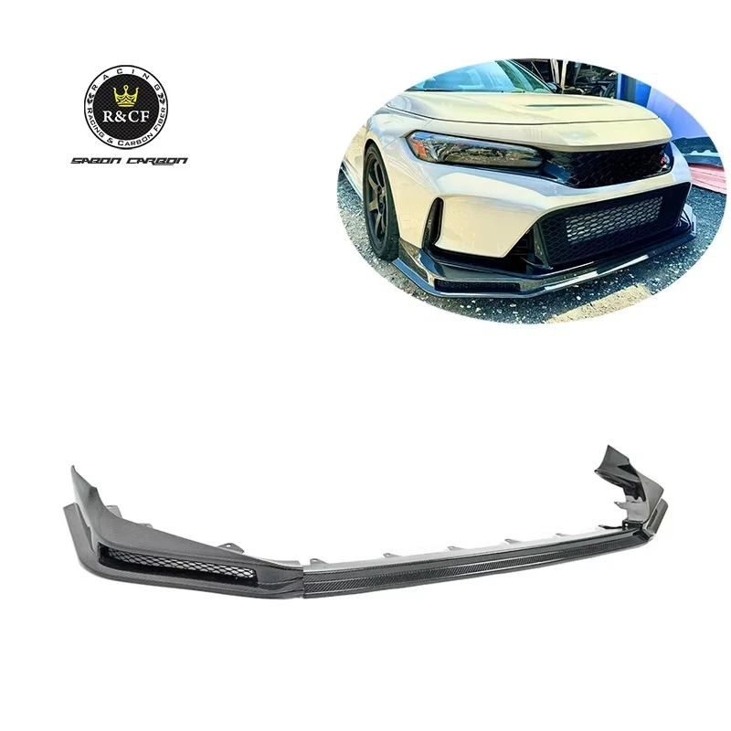 

2023+ FL5 Type R Civic SPN Style Передняя губа из углеродного волокна (тип ПК) для Honda Civic Type R