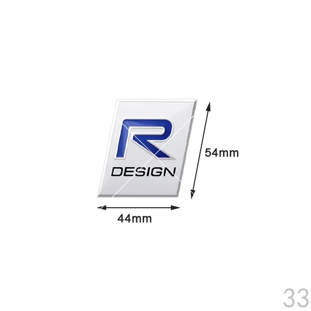 3D Aluminium Thin Sticker RDESIGN Polestar AWD Ocean Race Emblem Sweden Crown Badge For Volvo XC60 XC90XC40 V40 V60 V90 S60 S90 - view 3