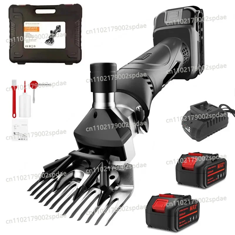 Wireless Rechargeable Livestock Wool Shears Variable Speed Electric Sheep Clipper For Farm Goat Horse Hair Trimming