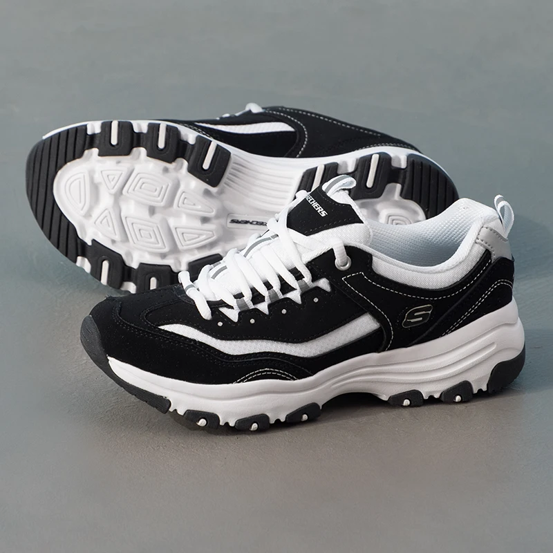 Женская обувь Skechers Panda Shoes, легкие дышащие кроссовки в стиле ретро, универсальная повседневная обувь на толстой 