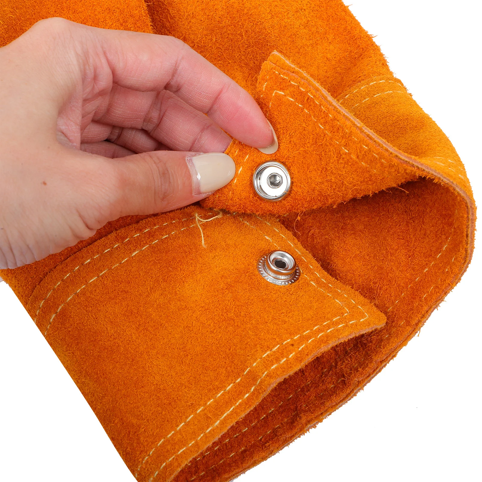 Saldatura Grembiule in pelle di vacchetta Isolamento termico Attrezzatura di sicurezza per saldatura ignifuga Cinghie in nylon regolabili Garage