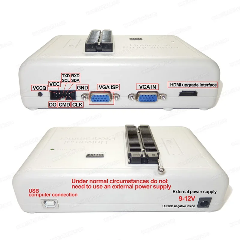 مبرمج RT809H أصلي مع 100 لوحة محول مبرمج EPROM FLASH Universal